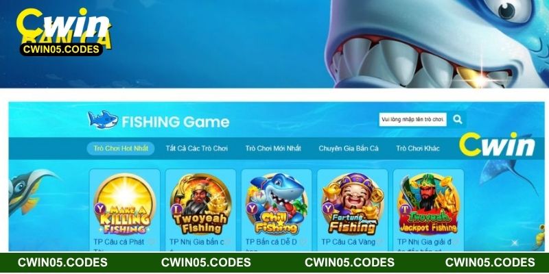 Giới thiệu game bắn cá tại CWIN