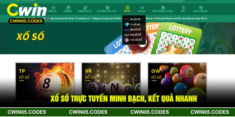 Xổ số trực tuyến minh bạch, kết quả nhanh